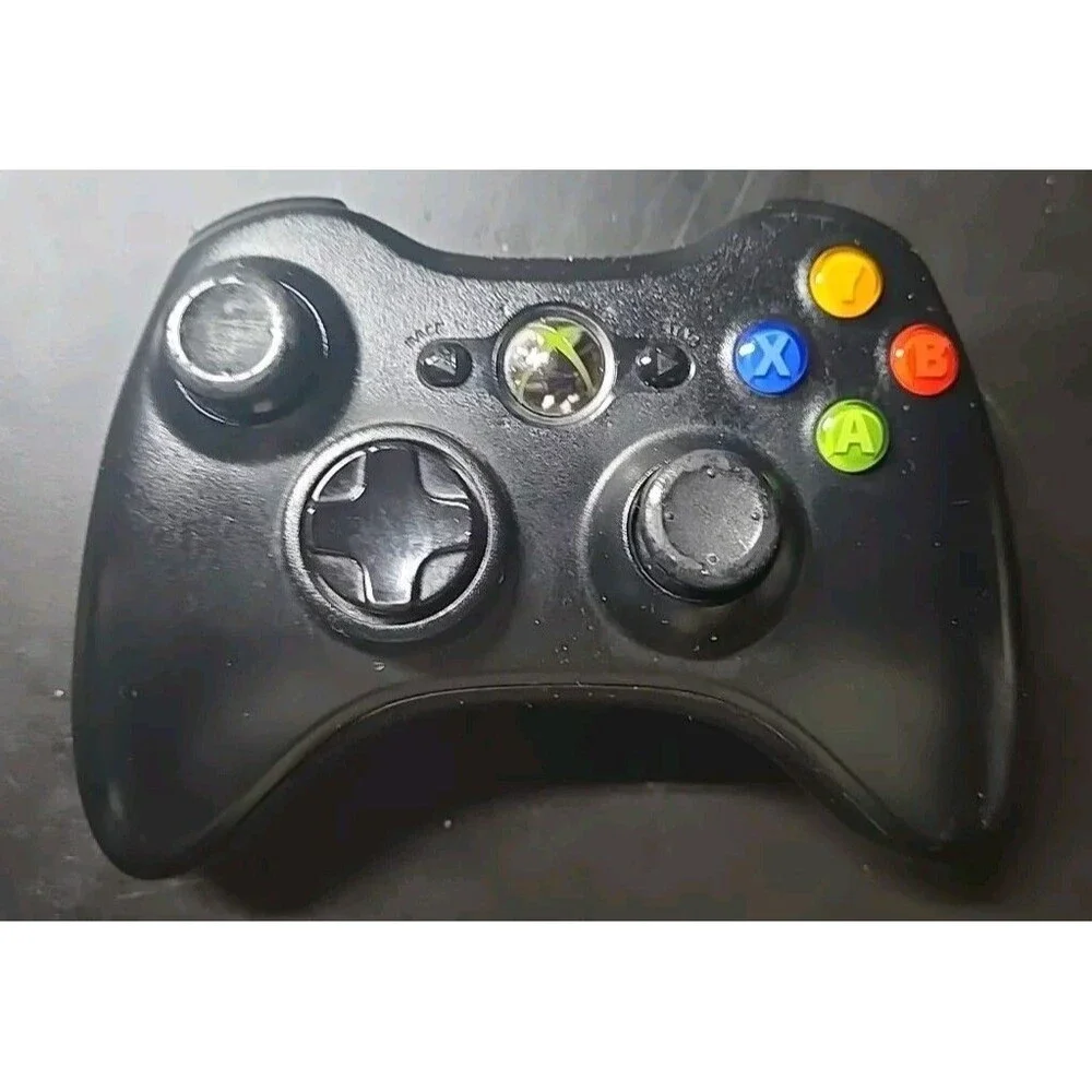 Official Microsoft Xbox 360 Black Wireless Controller Genuine Original OEM